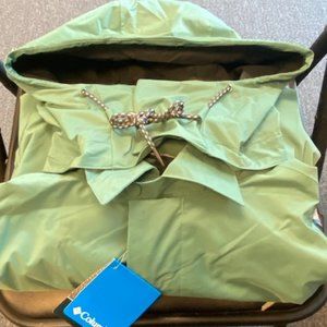Columbia Men's East Park Mackintosh Rain Jacket, XL, Thyme Green